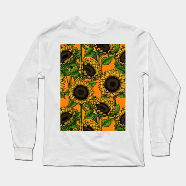 Sunflowers Long Sleeve T-Shirt by katerinamk